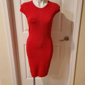 Cache red new pencil dress size medium